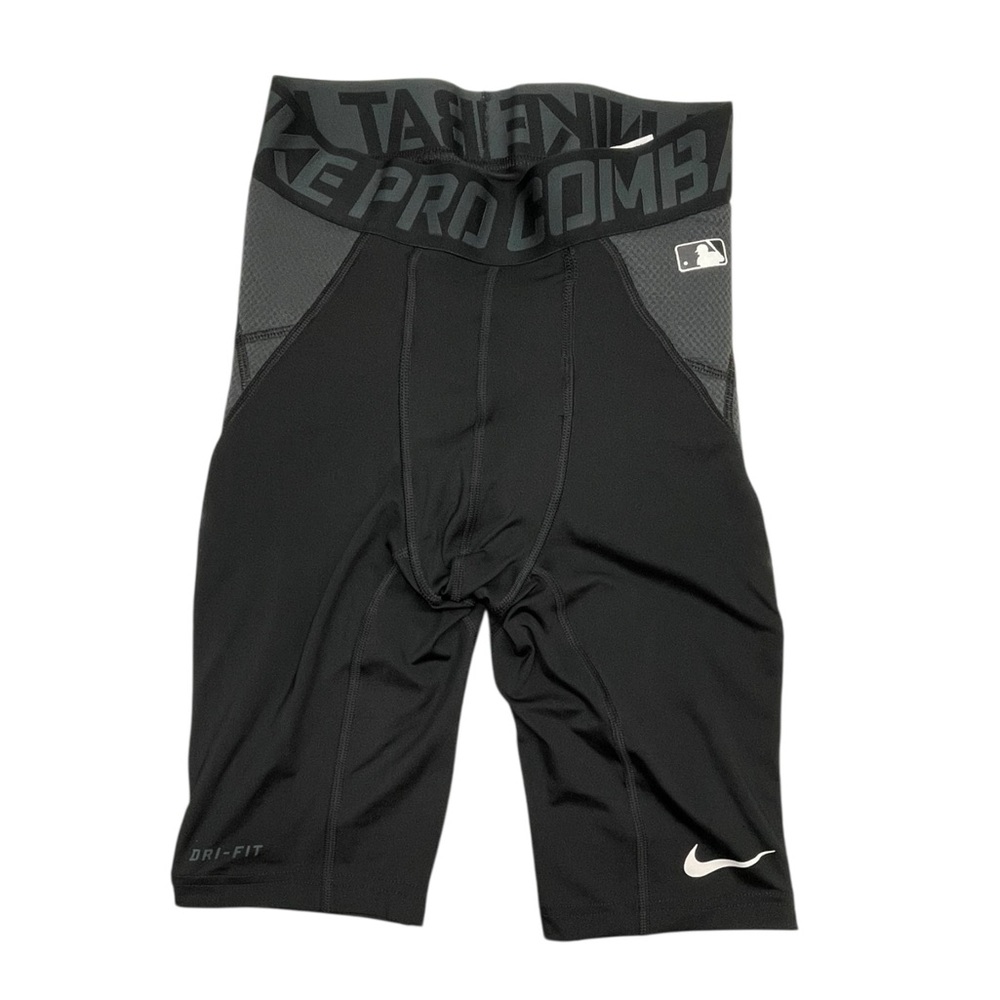 Nike Pro Combat Dri-FIT Baseball Slider Shorts Black Men’s Size Small set of 3 - Picture 2 of 11